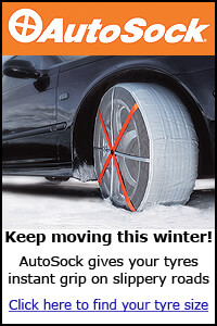 The Roof Box Company: AutoSock car snow socks/snow chains